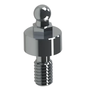 Attachment Bola Hexágono Externo (s/ Cápsula) diâmetro 4,1 mm e altura 2 mm - Linha Hexágono Externo - Ti Biotech