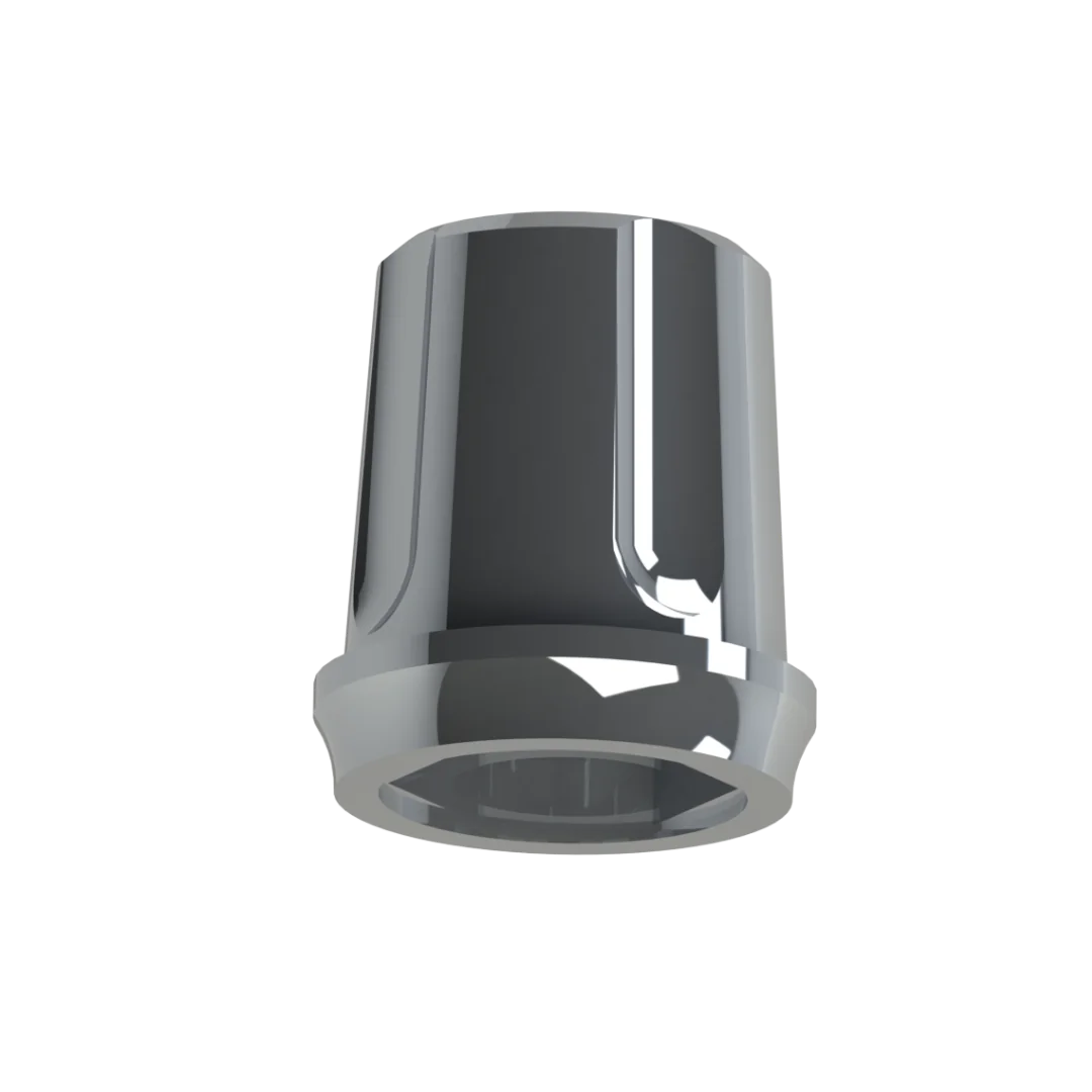 Munhão Hexágono Externo Universal 4 diâmetro 4,5 mm e altura 1 mm - Linha Hexágono Externo - Ti Biotech
