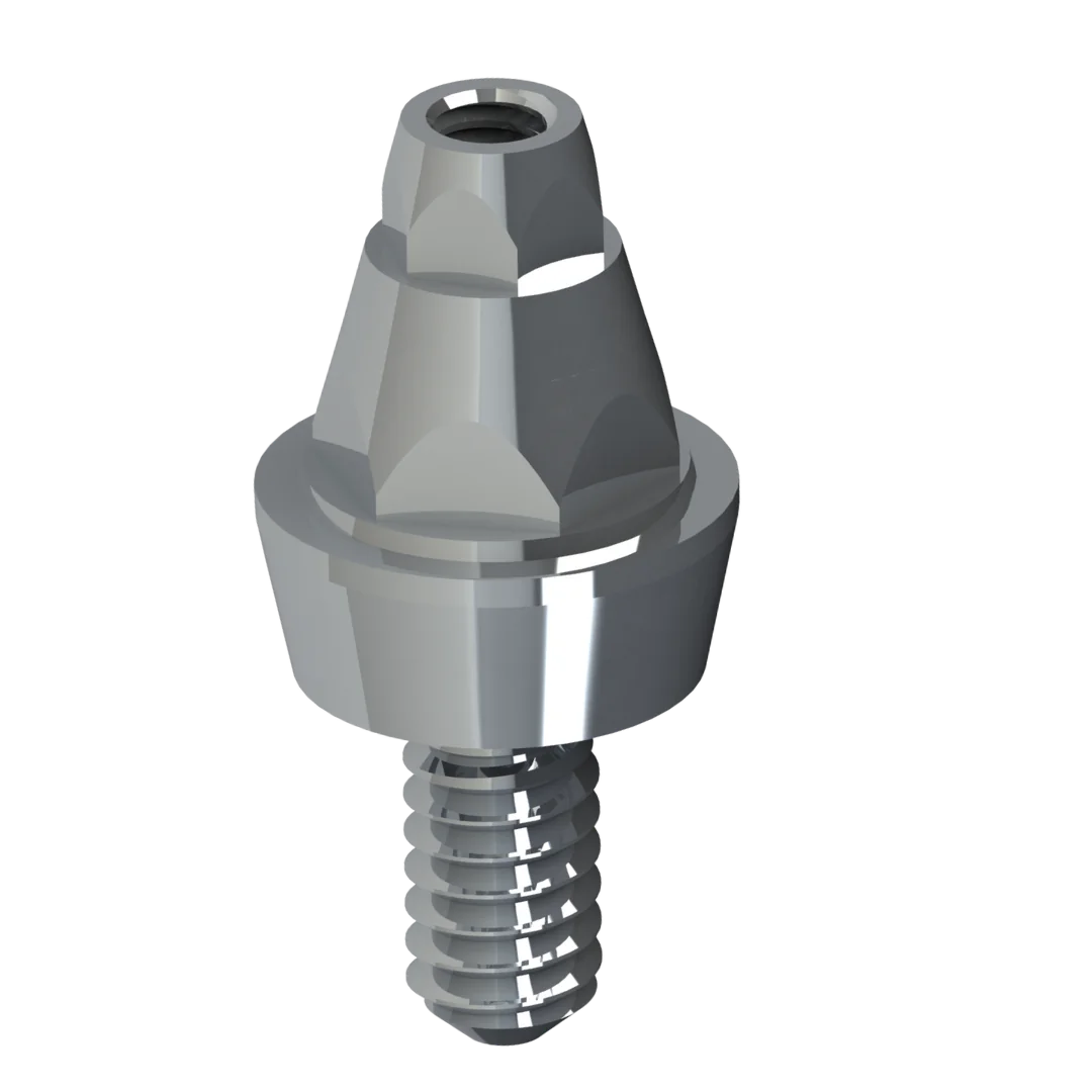 Pilar Hexágono Externo diâmetro 4,1 mm e altura 2 mm - Linha Hexágono Externo - Ti Biotech